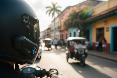Gray helmet for bikers